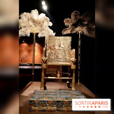 Le trône de Toutânkhamon et ses éventails cérémoniels - Toutankhamon : son tombeau et ses trésors