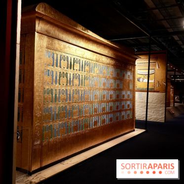 Paroi décorée du tombeau de Toutânkhamon - Toutankhamon : son tombeau et ses trésors