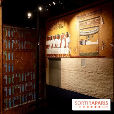 Scènes peintes et hiéroglyphes du tombeau - Toutankhamon : son tombeau et ses trésors