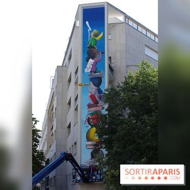 Seth, nos photos de sa nouvelle fresque monumentale à admirer dans le 19e à Paris - Seth 12