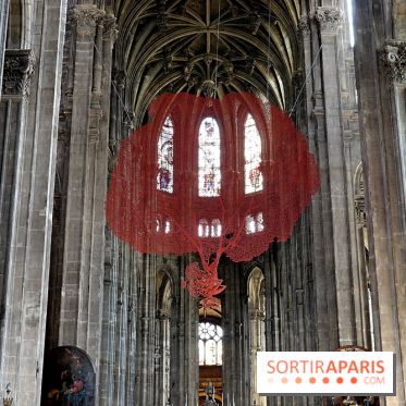 Lydie Arickx : nos photos de son installation à l'église Saint-Eustache