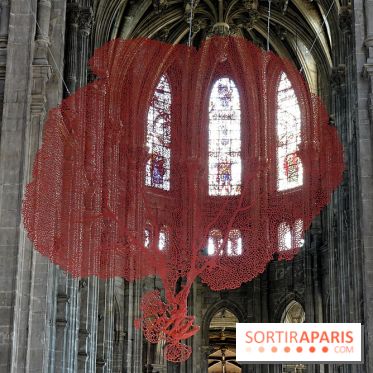 Lydie Arickx : nos photos de son installation à l'église Saint-Eustache
