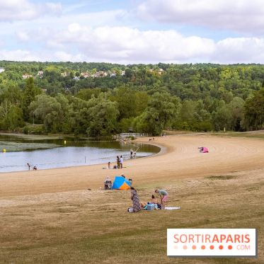 Île de loisirs du Val de Seine dans les Yvelines, plage, baignade et activités - photos