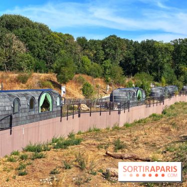 Les Loudges, les hébergements devant les loups arctiques au Zoo de Thoiry