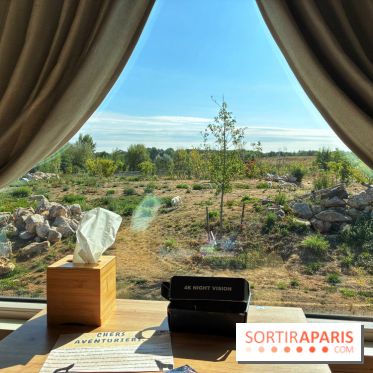 Les Loudges, les hébergements devant les loups arctiques au Zoo de Thoiry