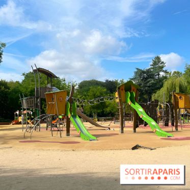 Le square Séverine, grand espace vert du 20e arrondissement