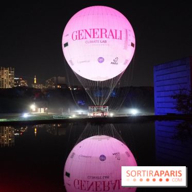 Parc de l'Étrange 2026 : Ballon captif rose Generali Climate Lab au parc André-Citroën