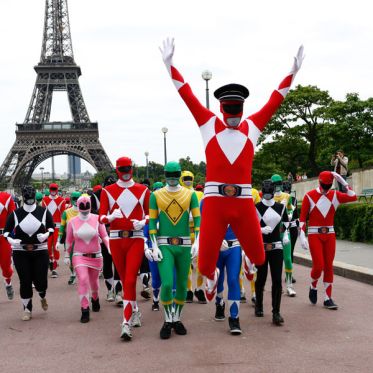 Le Flash Mob Power Ranger à Paris