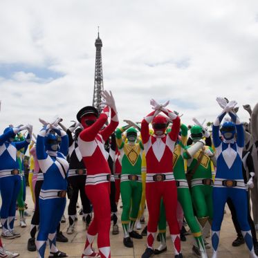 Le Flash Mob Power Ranger à Paris