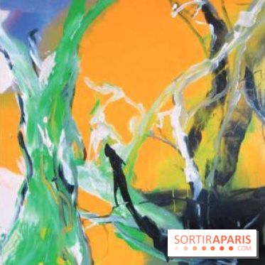 Geneviève PEDEAU-SAID , Fable du désir et de l'échec, 2013, acryl. sur toile, 130 x 130 cm