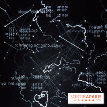 Tania LE GOFF , Proakis’s Map #3, 2011, feutre et crayon sur papier noir, 50 x 65 cm