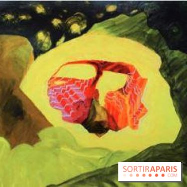 Hélène DUCLOS-THORY , Ascidie, 2013, acrylique sur toile, 89 x 116 cm