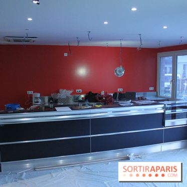 HardBloc à Alfortville, le bar en finition