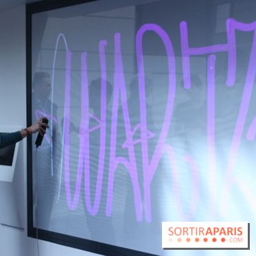 Centre Commercial Qwartz : mur Grafitti