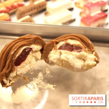 Les pâtisseries Angelina : Le Mont blanc fraise-vanille