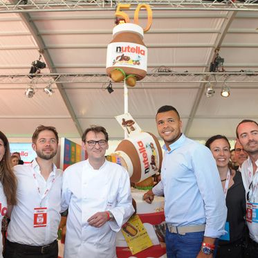 Nutella au Parc de Sceaux : Laurent Jeannin et Jo-Wilfried Tsonga