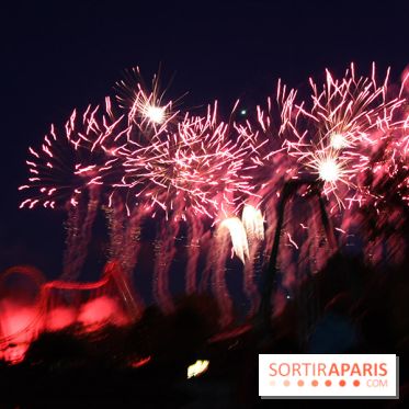 Inauguration officielle de la Forêt d'Idefix, feux d'artifice 25 ans Astérix