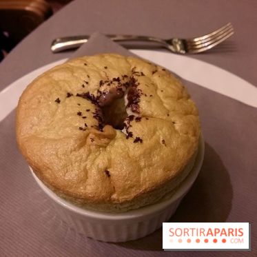 Le soufflé noix de coco, glace caramel des Etangs de Corot
