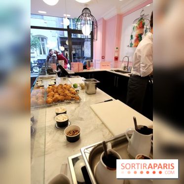 Profiteroles Chérie, le salon de dégustation