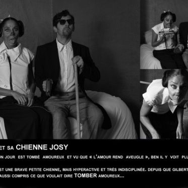 Gilbert et sa chienne Josy // (c) Myrtille Chartuss s & Budar