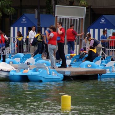Pédalos à Paris Plage La Villette