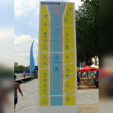 Le plan de Paris Plage La Villette