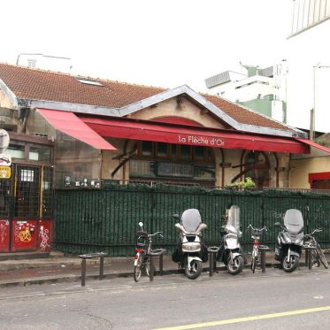 Le Mama Shelter fait face au Bar La Flèche d'or