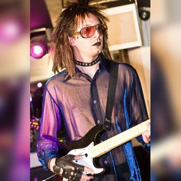 soirée, skyboard, rock band, étoile