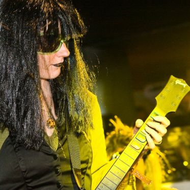 soirée, skyboard, rock band, étoile