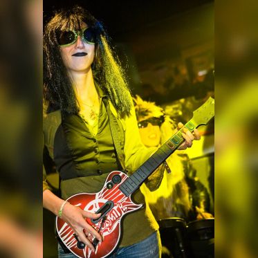 soirée, skyboard, rock band, étoile