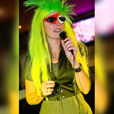 soirée, skyboard, rock band, étoile