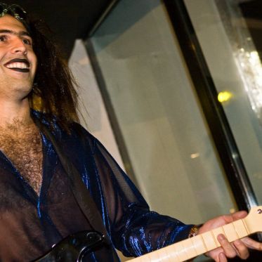 soirée, skyboard, rock band, étoile