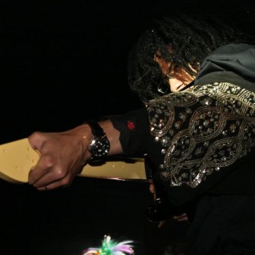 soirée, skyboard, rock band, étoile