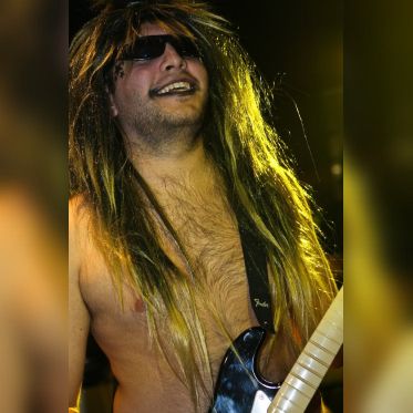 soirée, skyboard, rock band, étoile