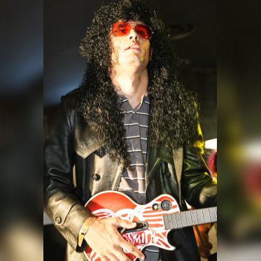 soirée, skyboard, rock band, étoile