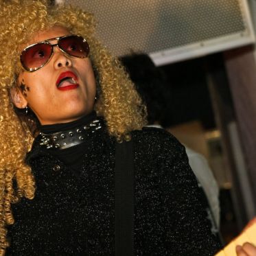 soirée, skyboard, rock band, étoile