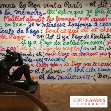 Photos de l'exposition Ben au musée Maillol 