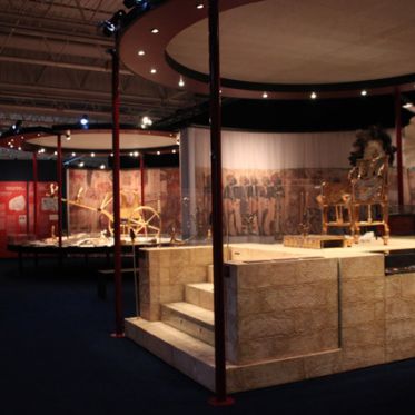 Vue générale de l'exposition Toutankhamon