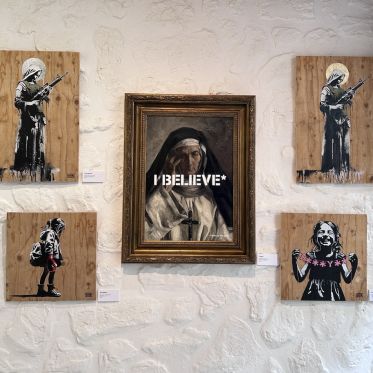 Exposition du street-artiste Goin à la galerie La Lison : Santa Claus doesn't exist