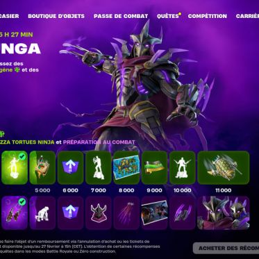 Fortnite : les Tortues Ninja débarquent avec l'événement Cowabunga