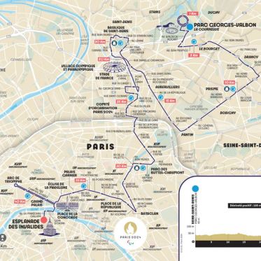 Jeux Paralympiques : les restrictions de circulation du para-marathon, de la Courneuve à Paris