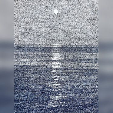 Federico Pietrella expose ses toiles pointillistes au tampon dateur à la Sobering Galerie