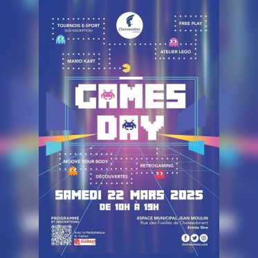 Games Day 2025 à Chennevières : tournois, retrogaming et arcade au programme