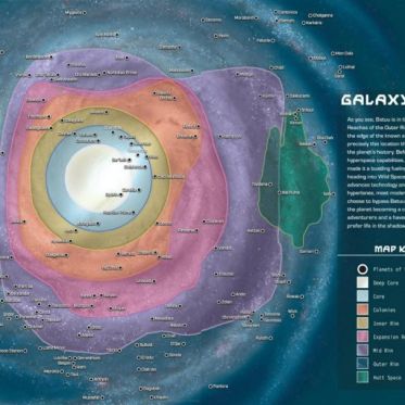 Star Wars : Disney dévoile la carte officielle de la galaxie lointaine, très lointaine
