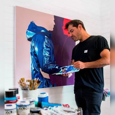 Semaine Live Painting et NFT avec Ruben Carrasco et Sebastian Riffo à la galerie Goldshteyn-Saatort