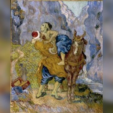 Vincent Van Gogh Le Bon Samaritain (d’après Delacroix) Début mai 1890, huile sur toile, 73 x 59,5 cm. Kröller-Müller Museum, Otterlo Otterlo © Collection Kröller-Mu?ller Museum, Otterlo