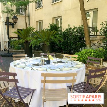 Le restaurant-terrasse des Jardins du Marais
