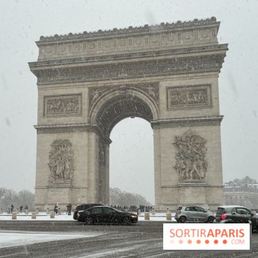 La Neige à Paris - Arc de Triomphe