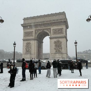 La Neige à Paris - Arc de Triomphe