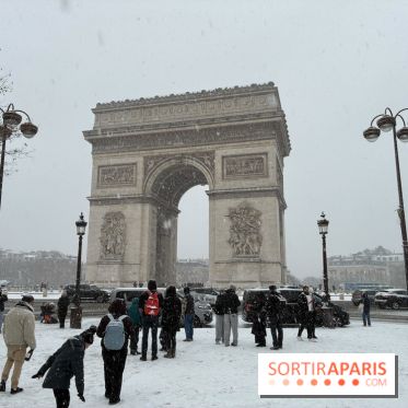 La Neige à Paris - Arc de Triomphe